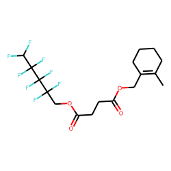 Succinic acid, 2,2,3,3,4,4,5,5-octafluoropentyl (2-methylcyclohex-1-en-1-yl)methyl ester