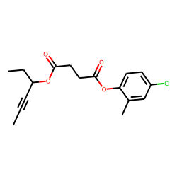 Succinic acid, hex-4-yn-3-yl 4-chloro-2-methylphenyl ester