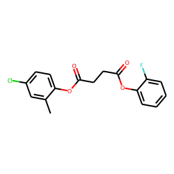 Succinic acid, 2-fluorophenyl 4-chloro-2-methylphenyl ester