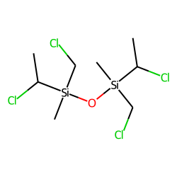 1,3-Disiloxane, 1,3-dimethyl, 1,3-bis-(chloromethyl), 1,3-bis-(1-chloroethyl)