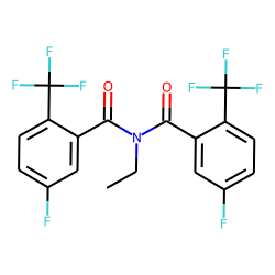 Benzamide, 2-trifluoromethyl-5-fluoro-N-(2-trifluoromethyl-5-fluorobenzoyl)-N-ethyl-