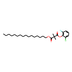 Dimethylmalonic acid, 2-chloro-6-fluorophenyl hexadecyl ester