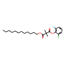 Dimethylmalonic acid, 2-chloro-6-fluorophenyl dodecyl ester