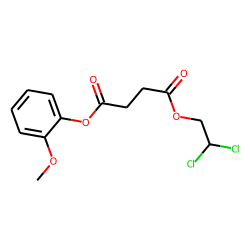 Succinic acid, 2,2-dichloroethyl 2-methoxyphenyl ester