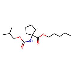 1-Aminocyclopentanecarboxylic acid, N-(isobutoxycarbonyl)-, pentyl ester