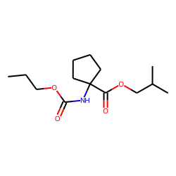 1-Aminocyclopentanecarboxylic acid, N-(propoxycarbonyl)-, isobutyl ester