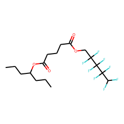 Glutaric acid, 2,2,3,3,4,4,5,5-octafluoropentyl hept-4-yl ester
