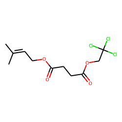 Succinic acid, 3-methylbut-2-en-1-yl 2,2,2-trichloroethyl ester