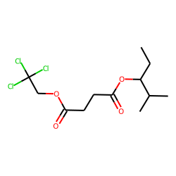 Succinic acid, 2-methylpent-3-yl 2,2,2-trichloroethyl ester