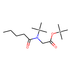 Glycine, N-(1-oxopentyl)-N-(trimethylsilyl)-, trimethylsilyl ester