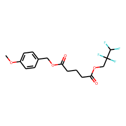 Glutaric acid, 2,2,3,3-tetrafluoropropyl 4-methoxybenzyl ester