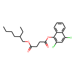 Succinic acid, 2-ethylhexyl 2,4-dichloronaphth-1-yl ester