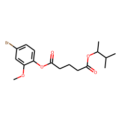 Glutaric acid, 3-methylbut-2-yl 4-bromo-2-methoxyphenyl ester