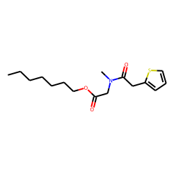Sarcosine, N-(2-thiophenylacetyl)-, heptyl ester