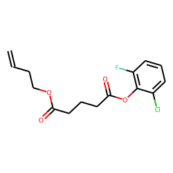 Glutaric acid, 2-chloro-6-fluorophenyl but-3-en-1-yl ester