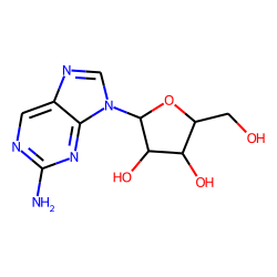 9H-purine, 2-amino-9-beta-d-ribofuranosyl-