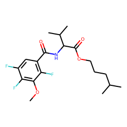 L-Valine, N-(3-methoxy-2,4,5-trifluorobenzoyl)-, isohexyl ester