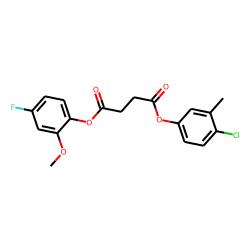 Succinic acid, 4-chloro-3-methylphenyl 4-fluoro-2-methoxyphenyl ester