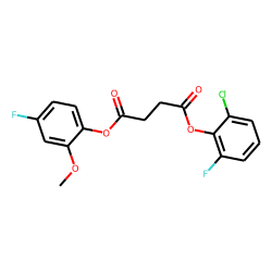 Succinic acid, 2-chloro-6-fluorophenyl 4-fluoro-2-methoxyphenyl ester