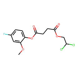 Succinic acid, 2,2-dichloroethyl 4-fluoro-2-methoxyphenyl ester