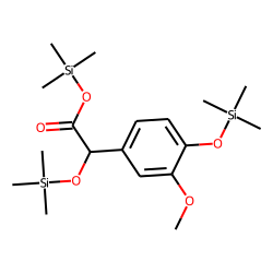 Benzeneacetic acid, 3-methoxy-«alpha»,4-bis[(trimethylsilyl)oxy]-, trimethylsilyl ester