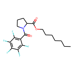 L-Proline, N-(pentafluorobenzoyl)-, heptyl ester