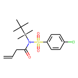 Benzenesulfonamide, 4-chloro, N-tert.-butyldimethylsilyl-N-(3-butenoyl)-