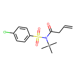 Benzenesulfonamide, 4-chloro, N-trimethylsilyl-N-(3-butenoyl)-