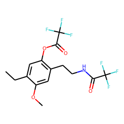 2-(2-Trifluoroacetoxy-5-methoxy-4-ethylphenyl)ethylamine, N-trifluoroacetyl-