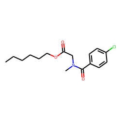 Sarcosine, N-(4-chlorobenzoyl)-, hexyl ester