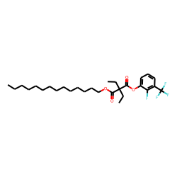 Diethylmalonic acid, 2-fluoro-3-trifluoromethylphenyl tetradecyl ester