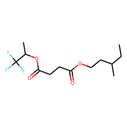 Succinic acid, 1,1,1-trifluoroprop-2-yl 3-methylpentyl ester