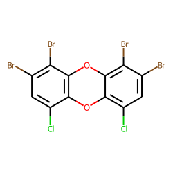 Dibenzodioxin, 1,2,8,9-tetrabromo-, 4,6-dichloro-
