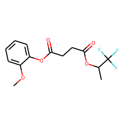 Succinic acid, 1,1,1-trifluoroprop-2-yl 2-methoxyphenyl ester