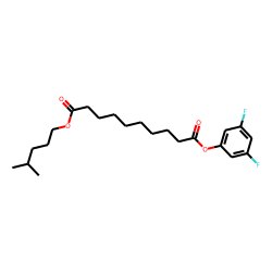 Sebacic acid, 3,5-difluorophenyl isohexyl ester