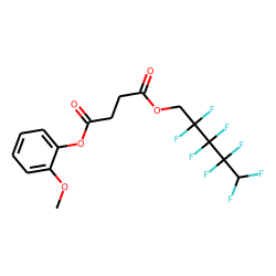 Succinic acid, 2,2,3,3,4,4,5,5-octafluoropentyl 2-methoxyphenyl ester