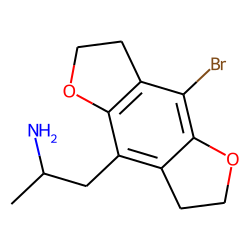 1-(8-Bromo-2,3,6,7-tetrahydrodibenzo[1,2-b; 4,5-b']difuran-4-yl-2-aminopropane