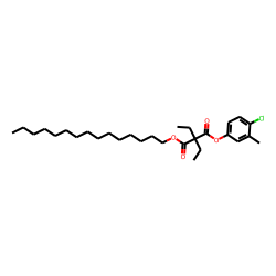 Diethylmalonic acid, 4-chloro-3-methylphenyl pentadecyl ester