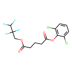 Glutaric acid, 2,2,3,3-tetrafluoropropyl 2,6-dichlorophenyl ester