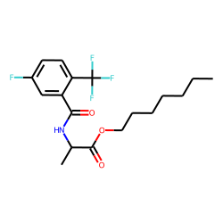 D-Alanine, N-(5-fluoro-2-trifluoromethylbenzoyl)-, heptyl ester