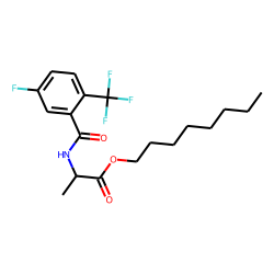 D-Alanine, N-(5-fluoro-2-trifluoromethylbenzoyl)-, octyl ester