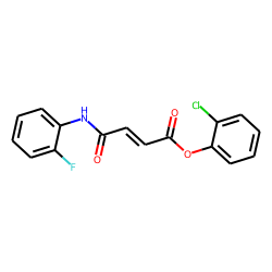Fumaric acid, monoamide, N-(2-fluorophenyl)-, 2-chlorophenyl ester