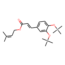 3-Methyl-2-butenyl (E)-caffeate, bis-TMS