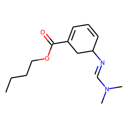 3-Amino-2,3-dihydrobenzoic acid, N-dimethylaminomethylene-, butyl ester