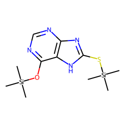Purine, 6-hydroxy-8-mercapto, TMS