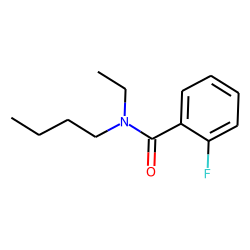 Benzamide, 2-fluoro-N-ethyl-N-butyl-