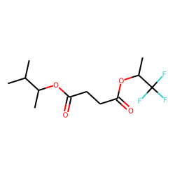 Succinic acid, 1,1,1-trifluoroprop-2-yl 3-methylbut-2-yl ester