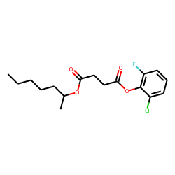 Succinic acid, 2-chloro-6-fluorophenyl 2-heptyl ester