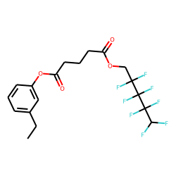 Glutaric acid, 2,2,3,3,4,4,5,5-octafluoropentyl 3-ethylphenyl ester