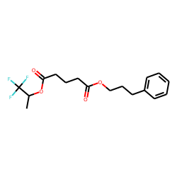 Glutaric acid, 1,1,1-trifluoroprop-2-yl 3-phenylpropyl ester